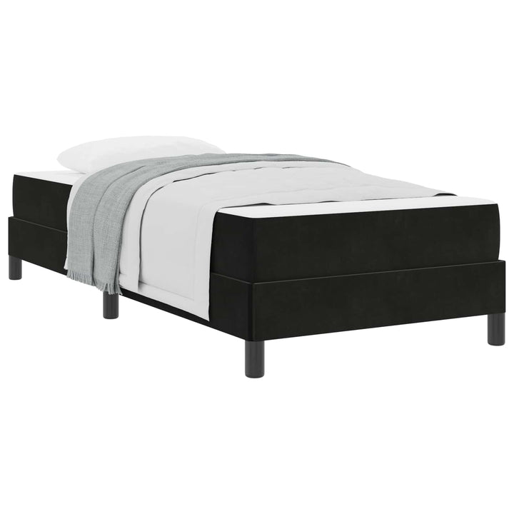 Box spring seng med madras Sort 100 x 210 cm Stof
