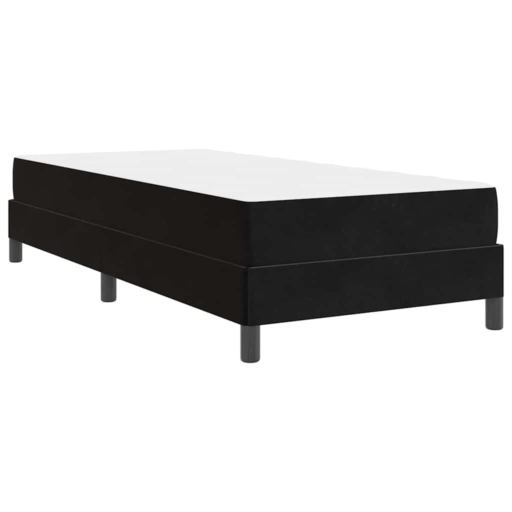 Box spring seng med madras Sort 100 x 210 cm Stof
