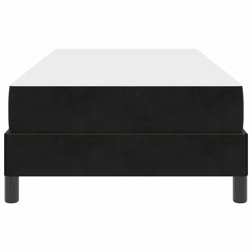 Box spring seng med madras Sort 100 x 210 cm Stof
