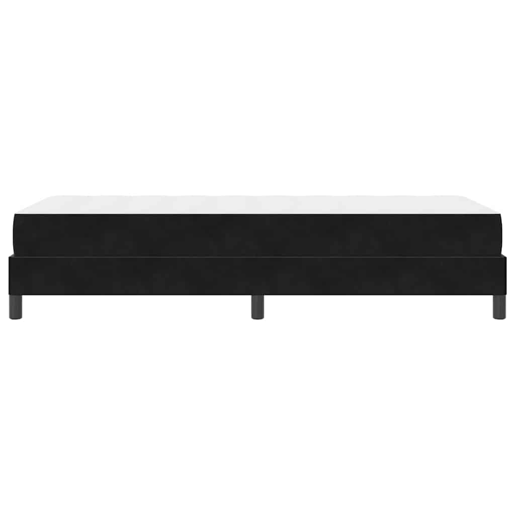 Box spring seng med madras Sort 100 x 210 cm Stof