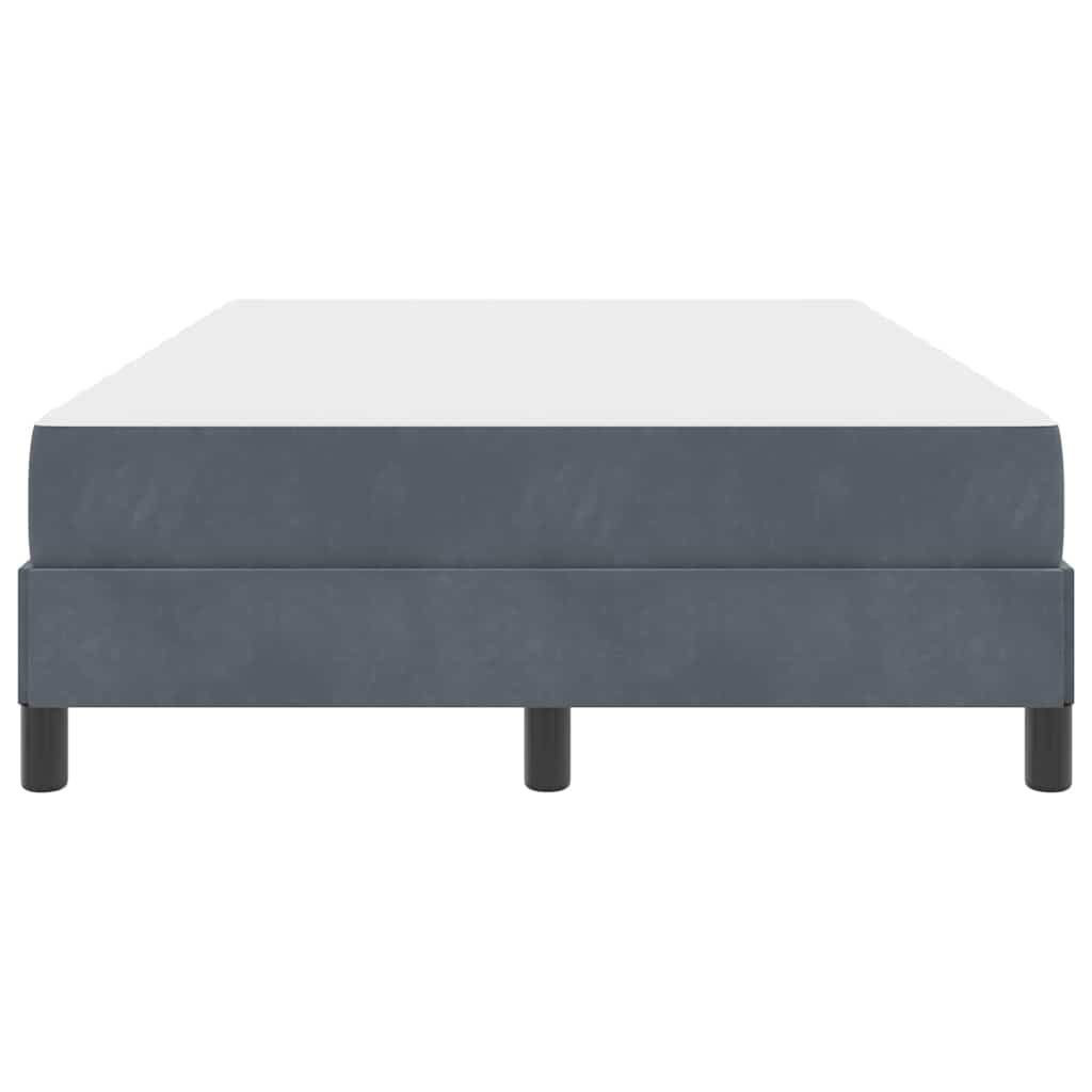 Box spring seng med madras Mørkegrå 120 x 210 cm Stof