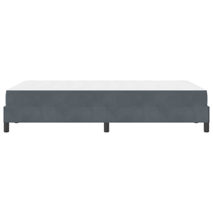 Box spring seng med madras Mørkegrå 120 x 210 cm Stof