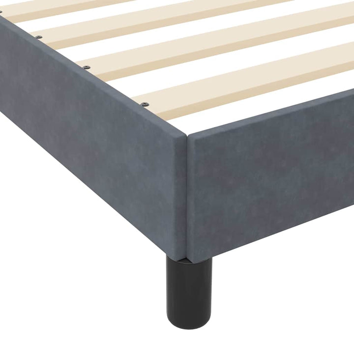 Box spring seng med madras Mørkegrå 160 x 210 cm Stof
