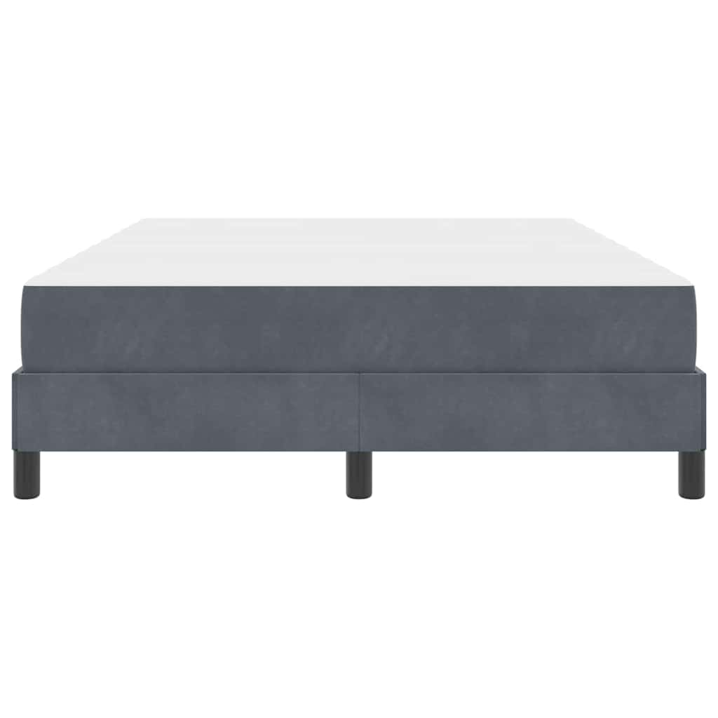 Box spring seng med madras Mørkegrå 160 x 210 cm Stof
