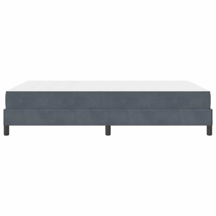 Box spring seng med madras Mørkegrå 160 x 210 cm Stof