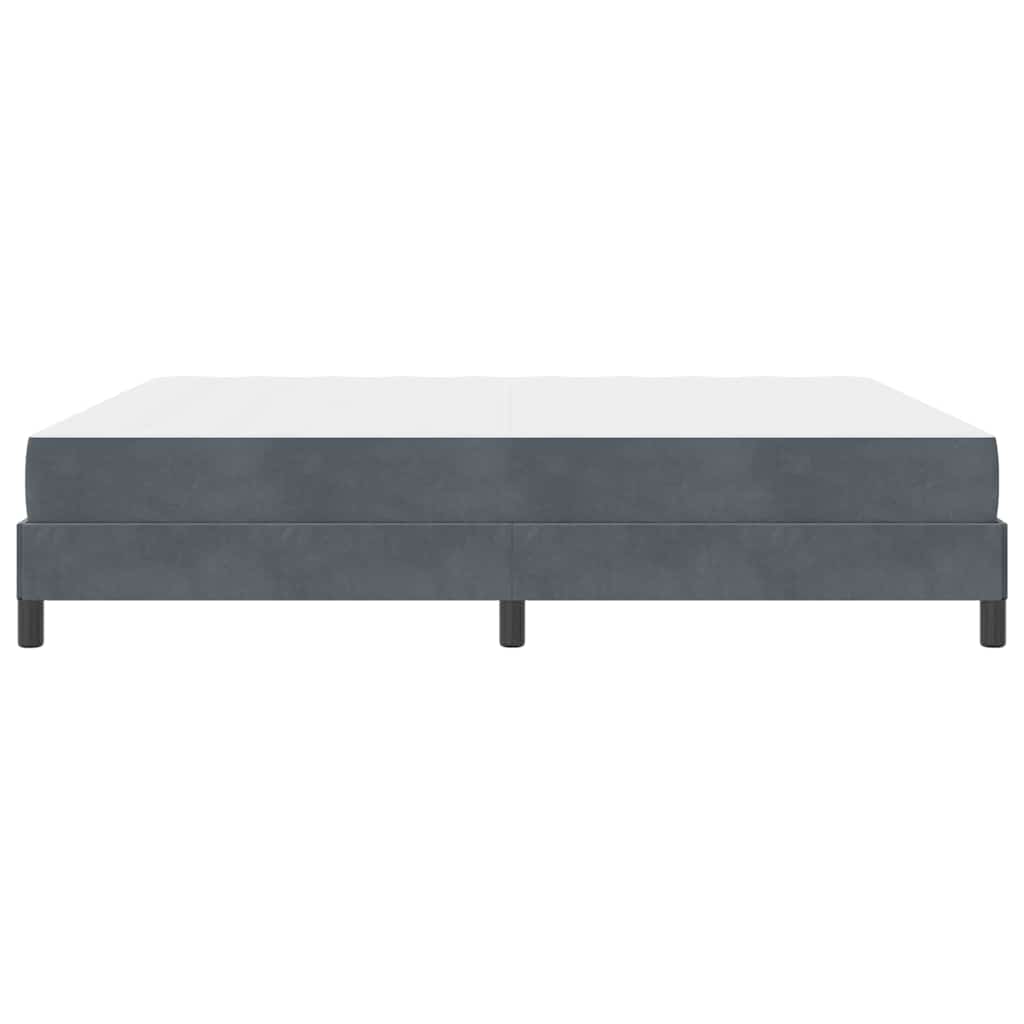 Box spring seng med madras Mørkegrå 180 x 210 cm Stof