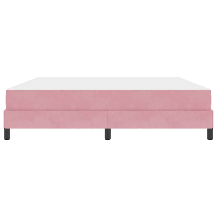 Box spring seng med madras Lyserød 180 x 210 cm Stof
