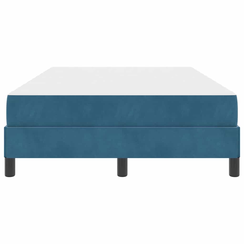 Box spring seng med madras Mørk blå 120 x 220 cm Stof
