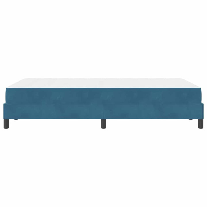 Box spring seng med madras Mørk blå 120 x 220 cm Stof