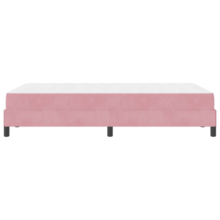 Box spring seng med madras Lyserød 120 x 220 cm Stof