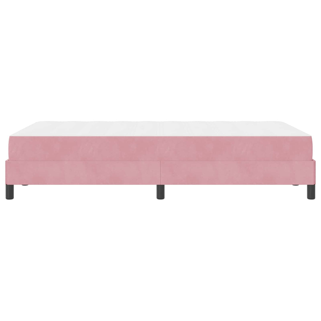 Box spring seng med madras Lyserød 120 x 220 cm Stof