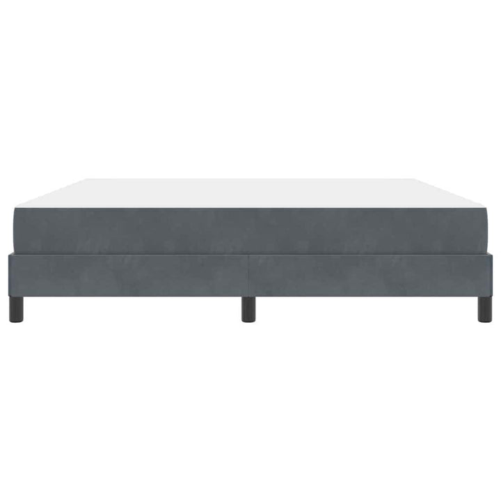 Box spring seng med madras Mørkegrå 180 x 220 cm Stof