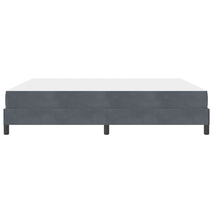 Box spring seng med madras Mørkegrå 180 x 220 cm Stof