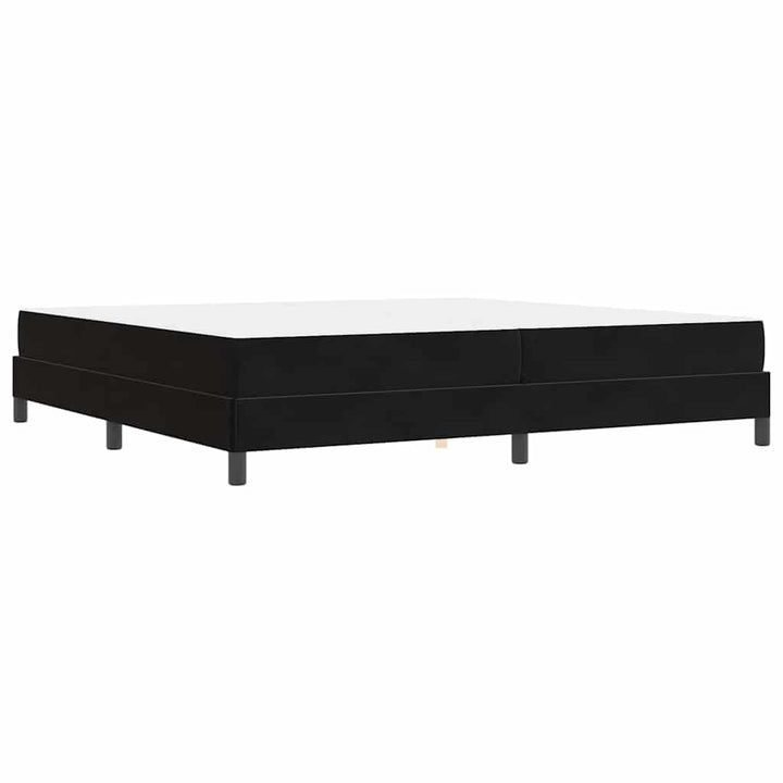 Box spring seng med madras Sort 200 x 220 cm Stof