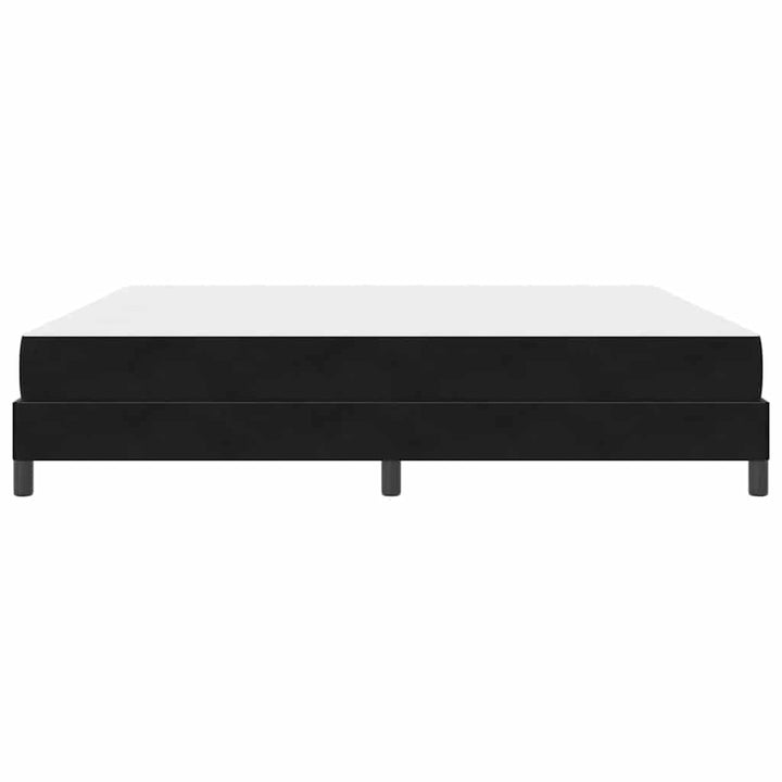 Box spring seng med madras Sort 200 x 220 cm Stof