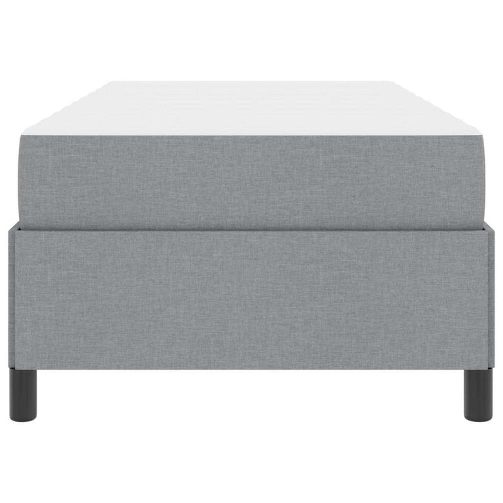 Box spring seng Lysegrå 80 x 200 cm Stof