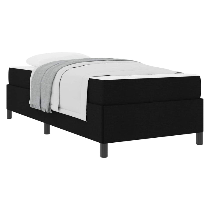 Box spring seng Sort 80 x 200 cm Stof