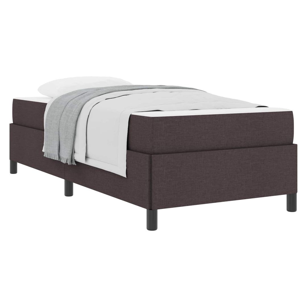 Box spring seng Mørk Brun 80 x 200 cm Stof