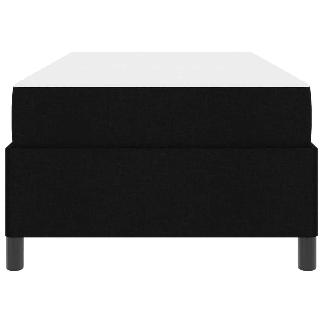 Box spring seng med madras Sort 90 x 190 cm Stof