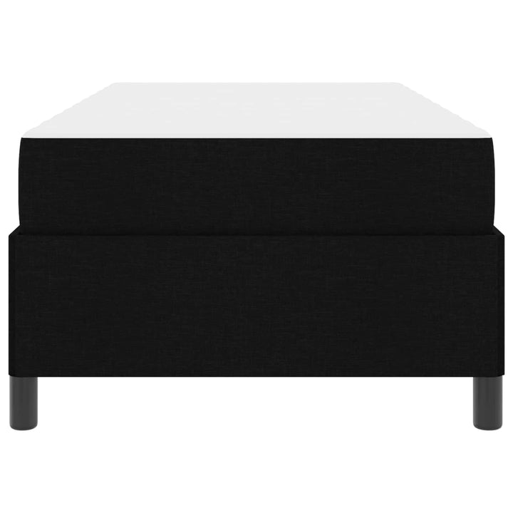 Box spring seng med madras Sort 90 x 190 cm Stof