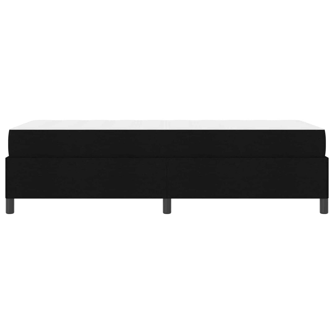 Box spring seng med madras Sort 90 x 190 cm Stof