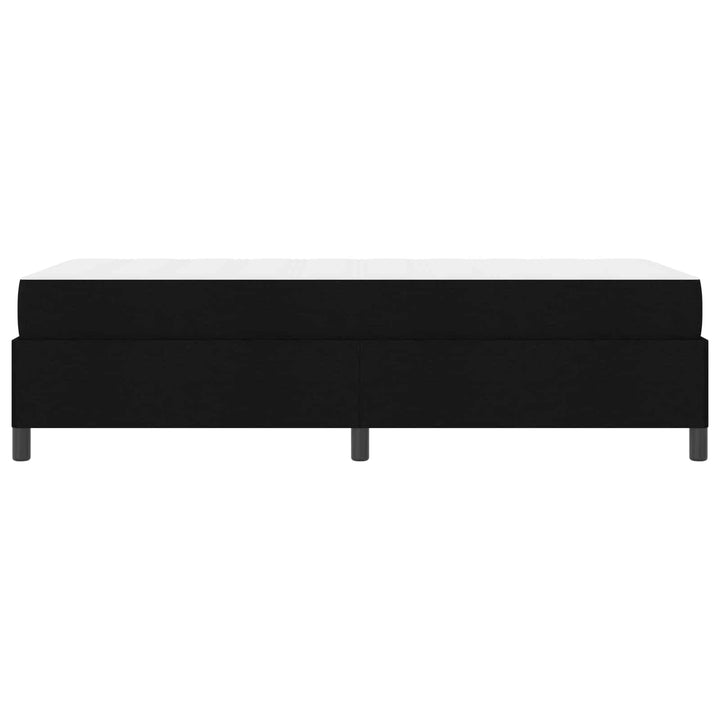 Box spring seng med madras Sort 90 x 190 cm Stof