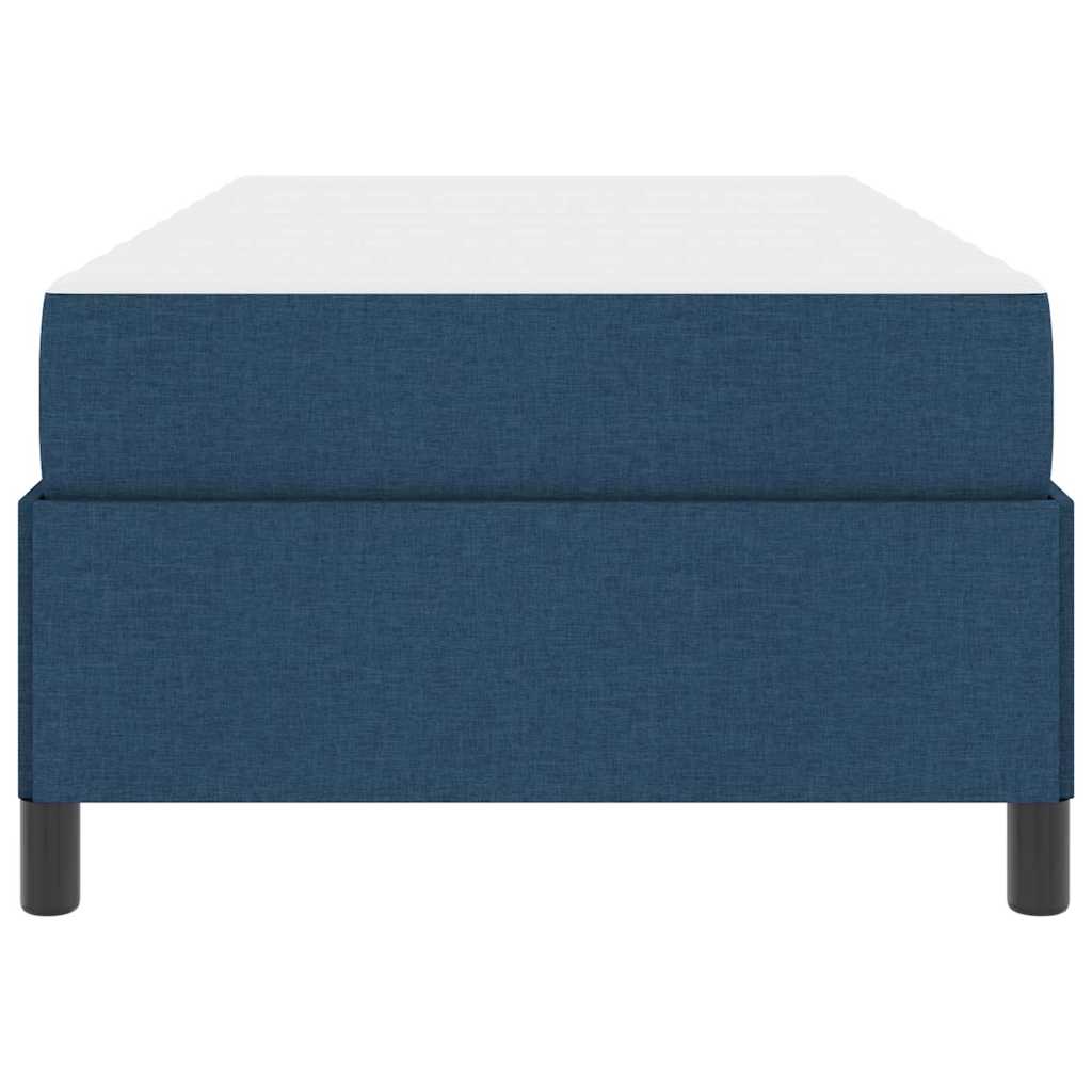 Box spring seng med madras Blå 90 x 190 cm Stof