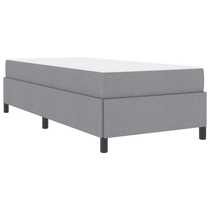 Box spring seng Lysegrå 90 x 200 cm Stof