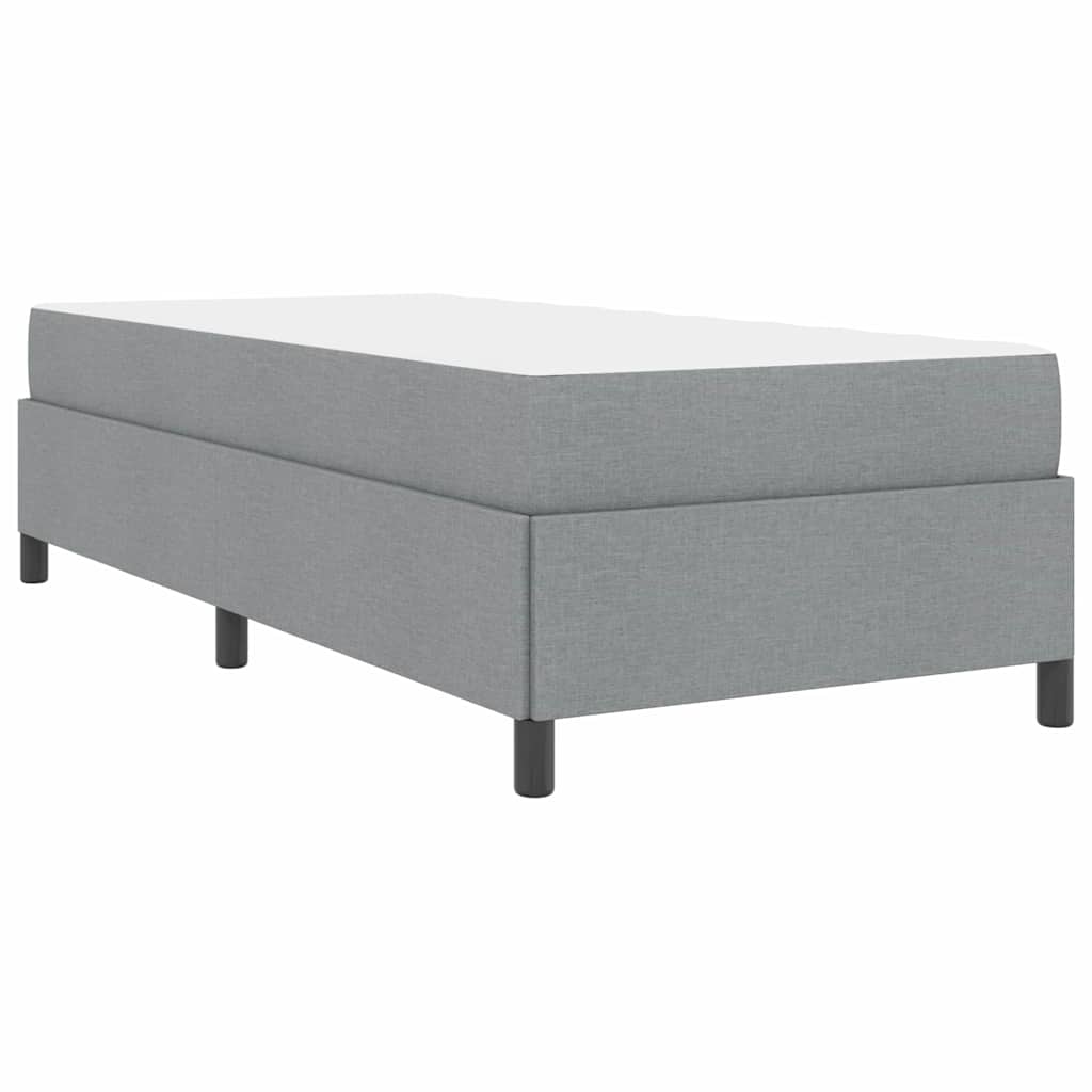 Box spring seng Lysegrå 90 x 200 cm Stof