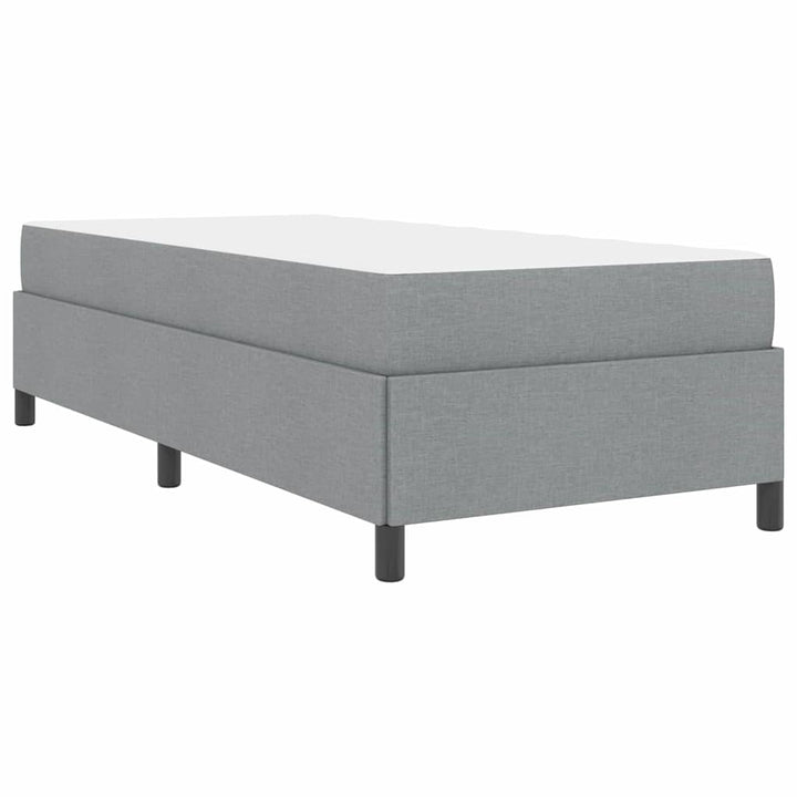 Box spring seng Lysegrå 90 x 200 cm Stof
