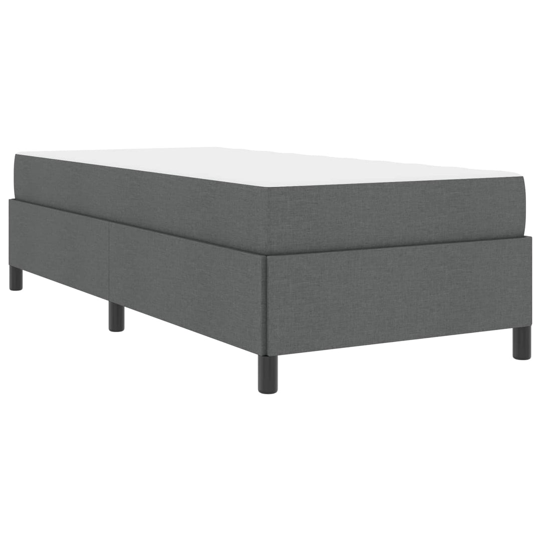 Box spring seng Mørkegrå 90 x 200 cm Stof