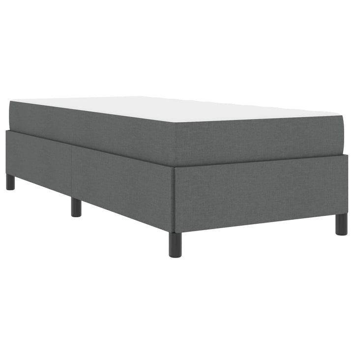 Box spring seng Mørkegrå 90 x 200 cm Stof
