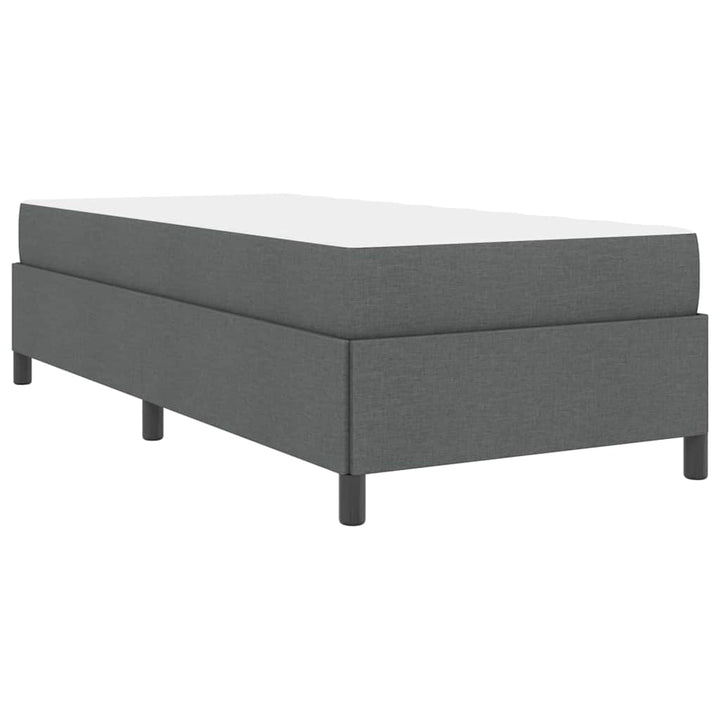 Box spring seng Mørkegrå 90 x 200 cm Stof