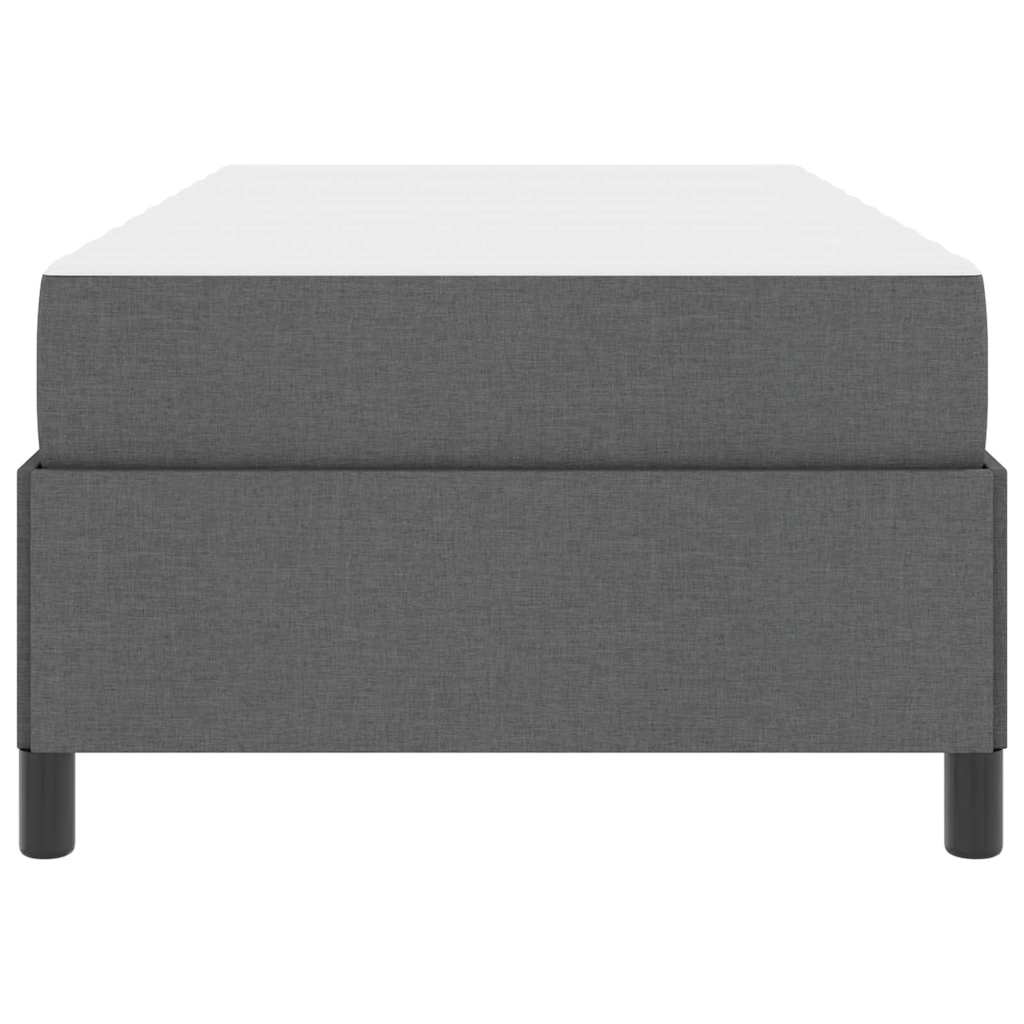 Box spring seng Mørkegrå 90 x 200 cm Stof