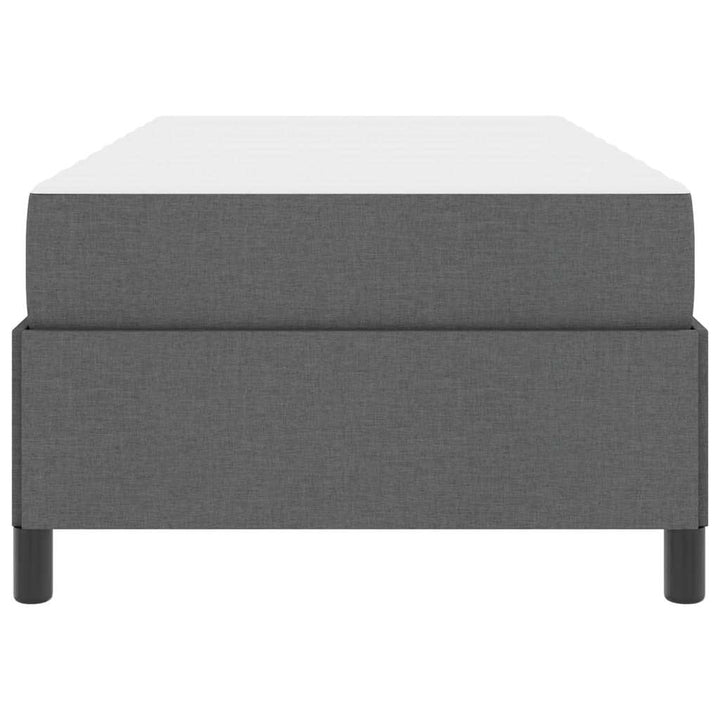 Box spring seng Mørkegrå 90 x 200 cm Stof