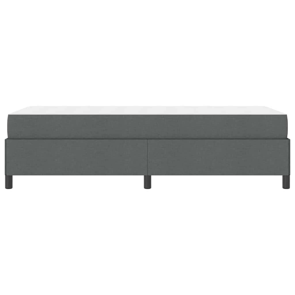 Box spring seng Mørkegrå 90 x 200 cm Stof