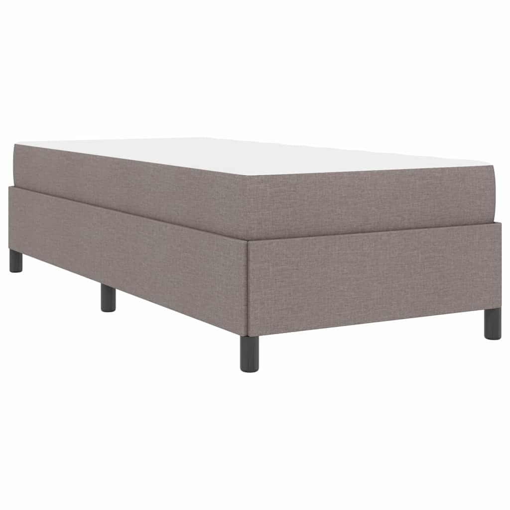 Box spring seng Gråbrun 90 x 200 cm Stof