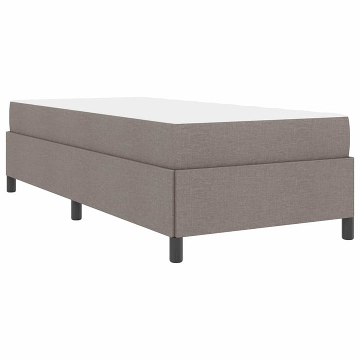 Box spring seng Gråbrun 90 x 200 cm Stof