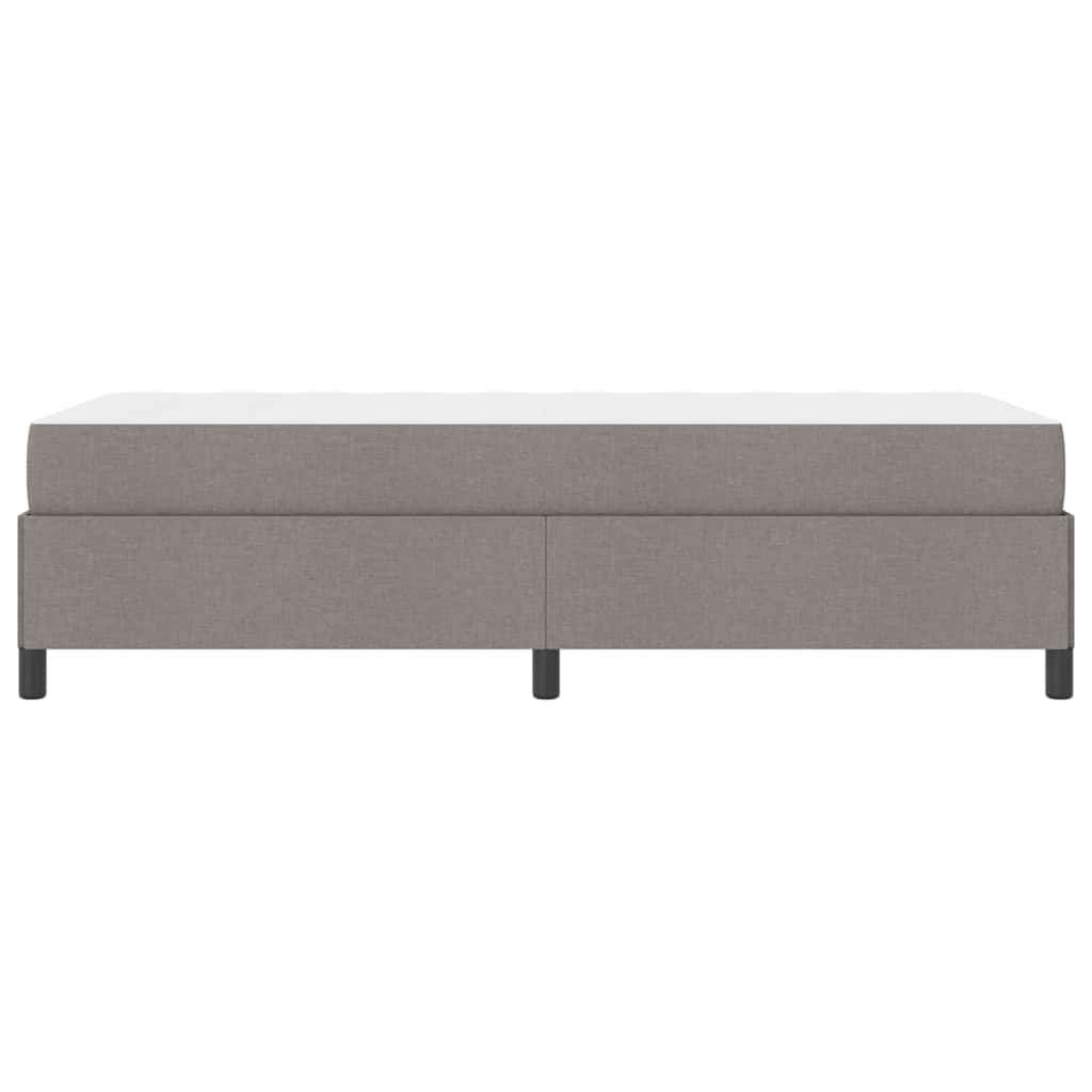 Box spring seng Gråbrun 90 x 200 cm Stof