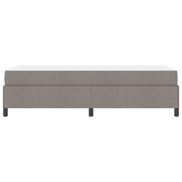 Box spring seng Gråbrun 90 x 200 cm Stof