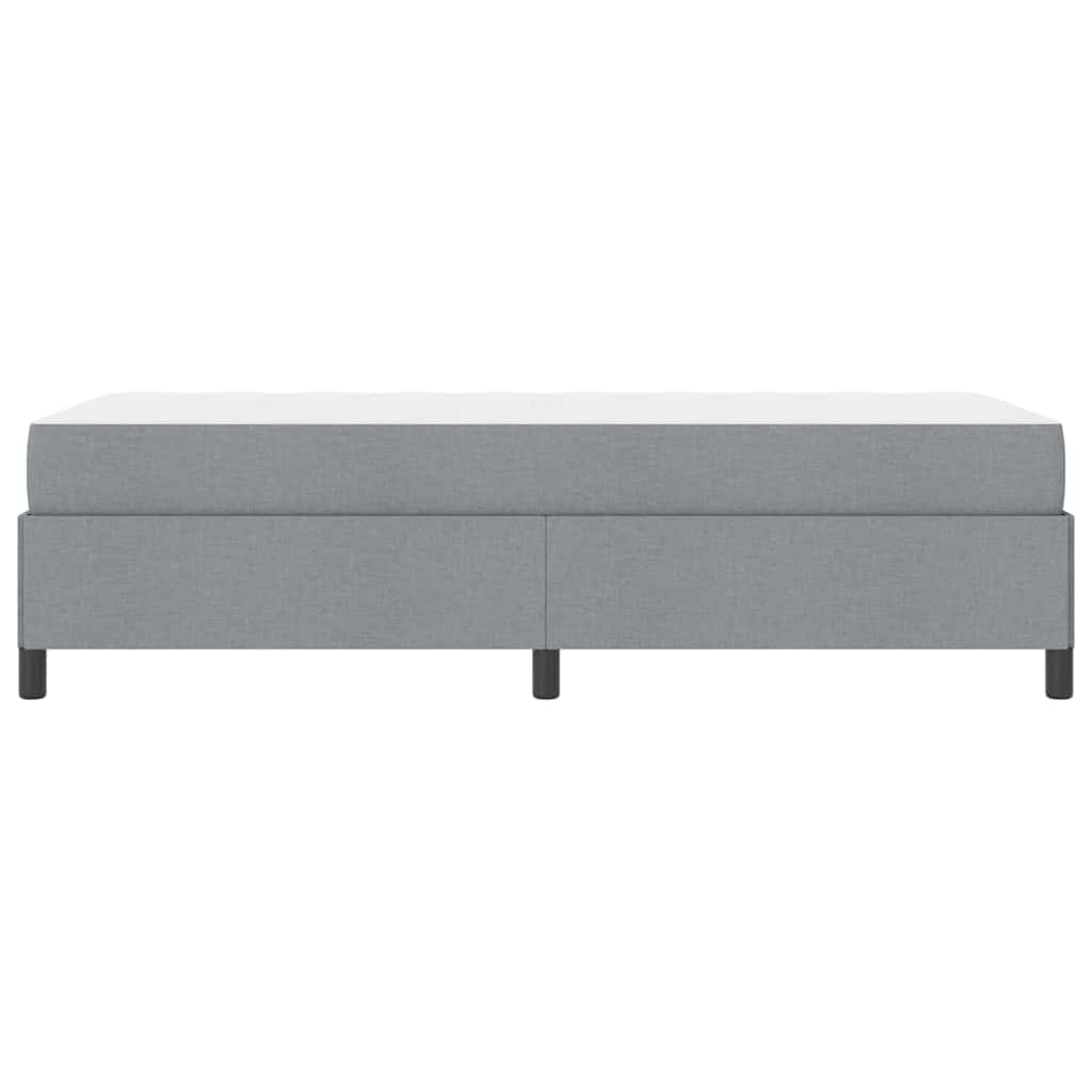 Box spring seng Lysegrå 100 x 200 cm Stof