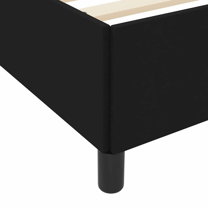 Box spring seng Sort 100 x 200 cm Stof