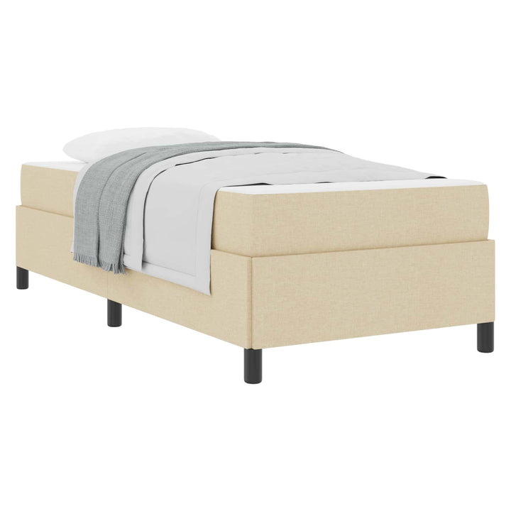 Box spring seng Creme 100 x 200 cm Stof