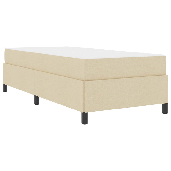 Box spring seng Creme 100 x 200 cm Stof