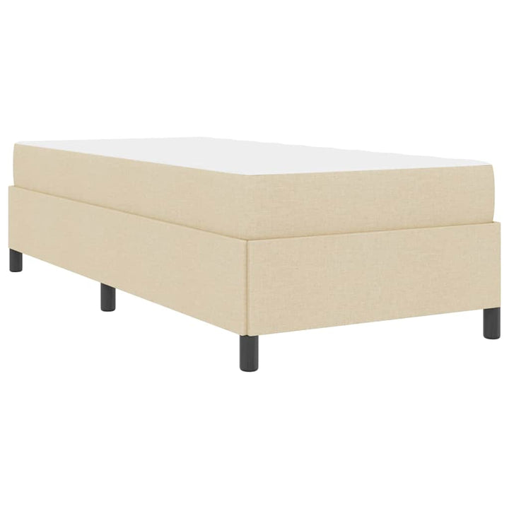 Box spring seng Creme 100 x 200 cm Stof