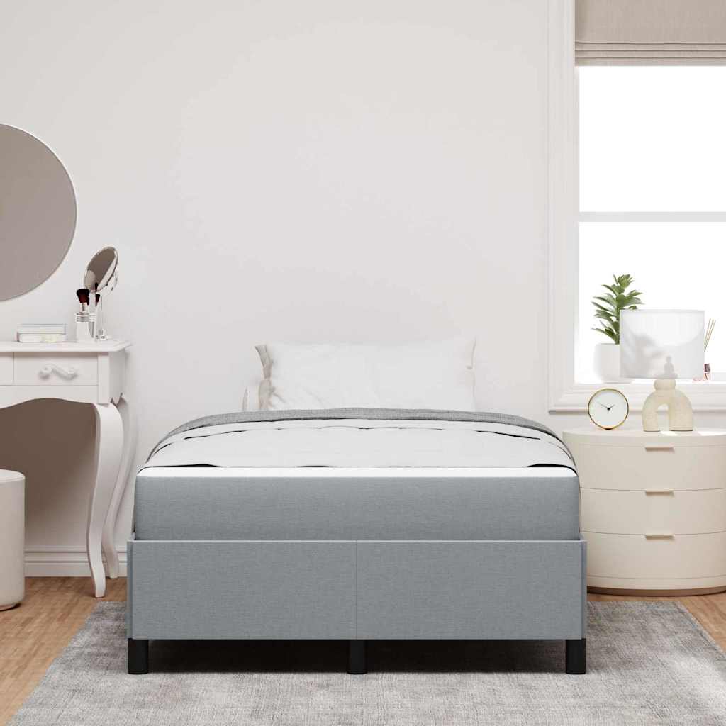 Box spring seng Lysegrå 120 x 190 cm Stof
