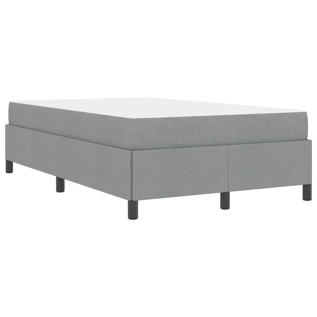 Box spring seng Lysegrå 120 x 190 cm Stof