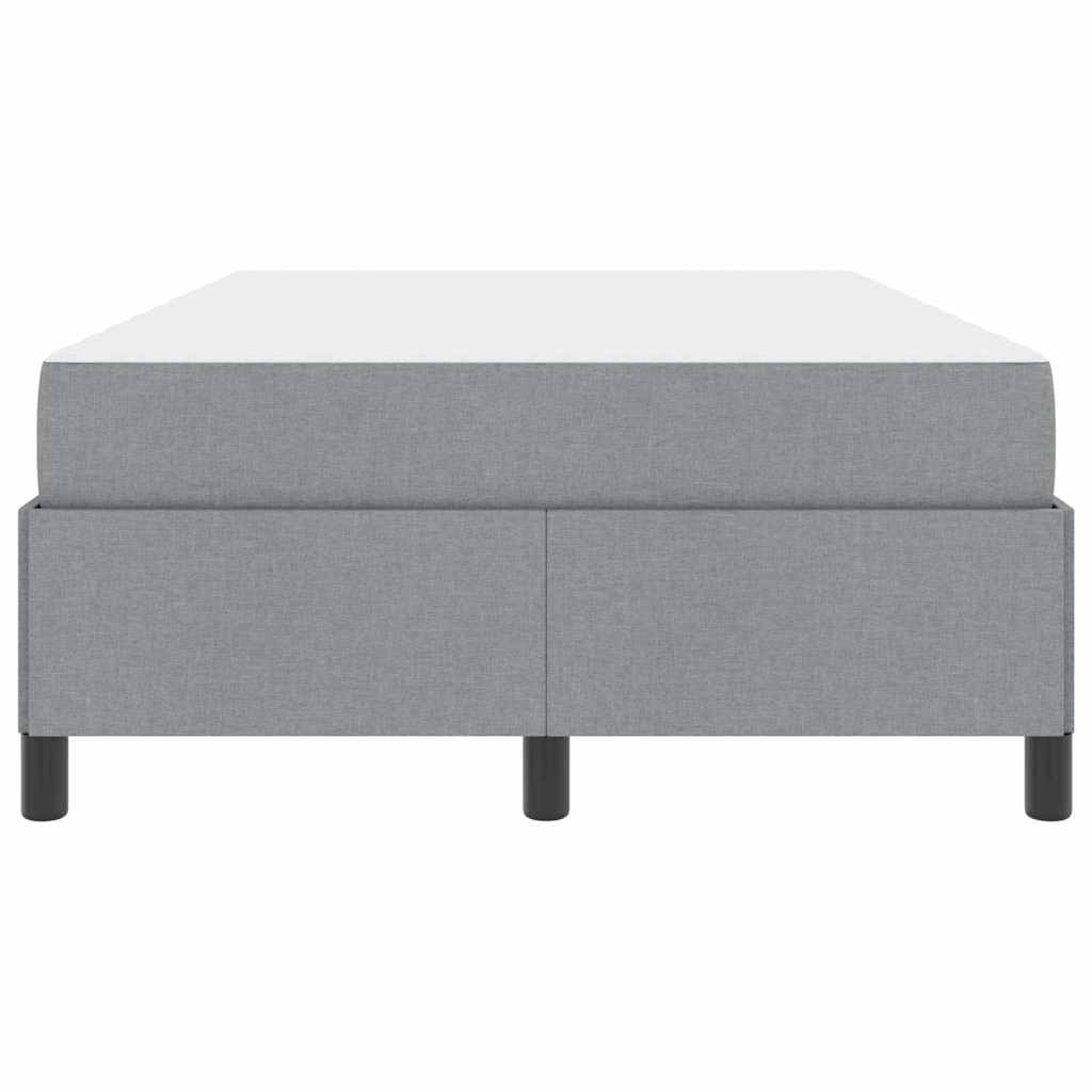 Box spring seng Lysegrå 120 x 190 cm Stof