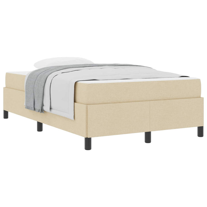 Box spring seng Creme 120 x 190 cm Stof