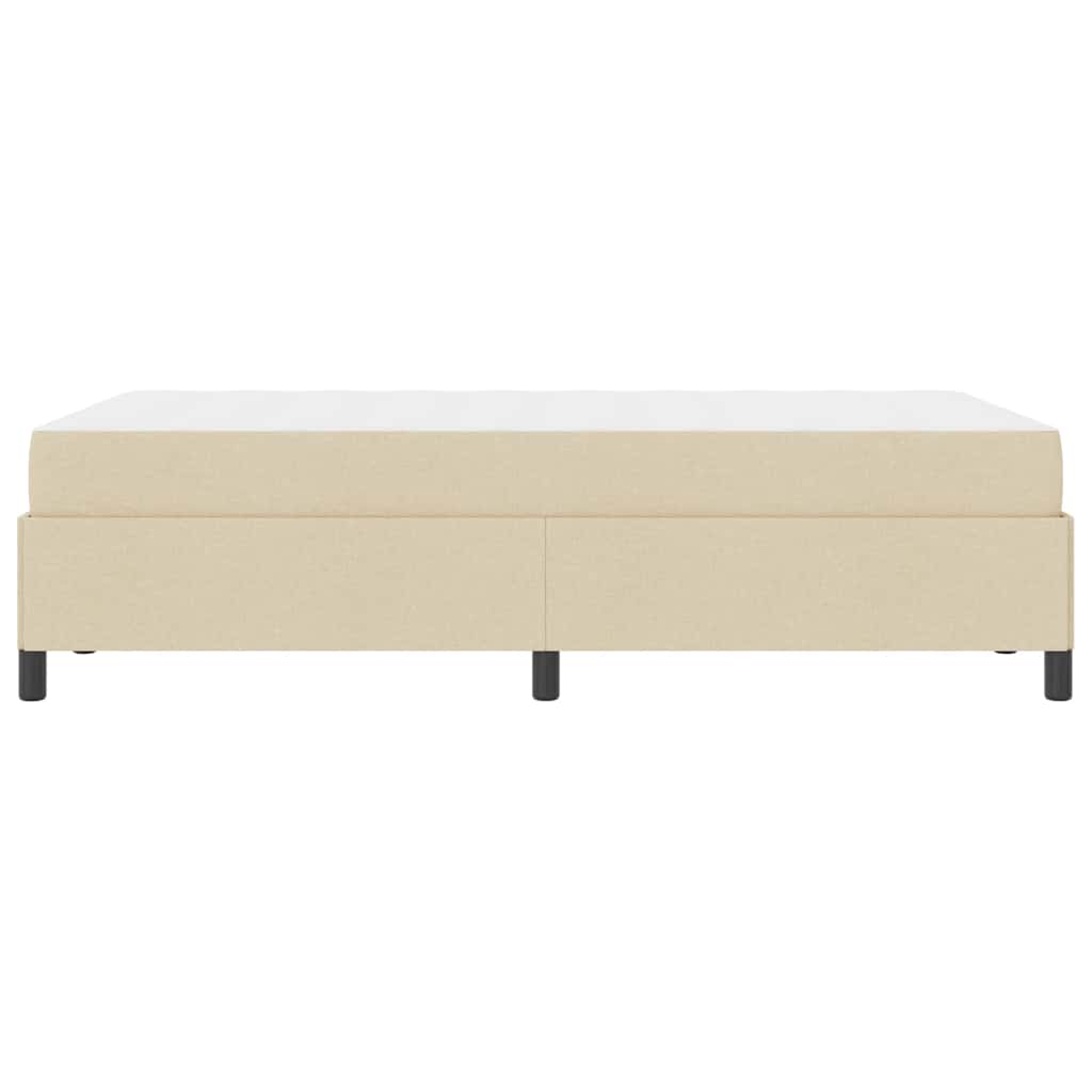 Box spring seng Creme 120 x 190 cm Stof
